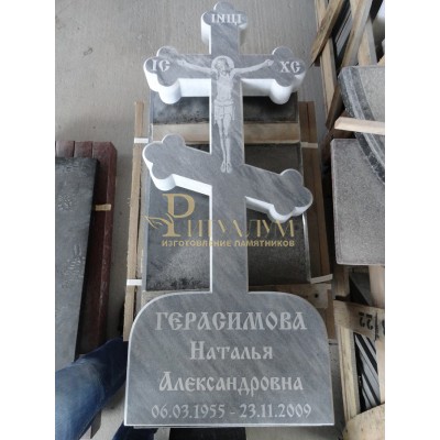 Крест из мрамора — ritualum.ru